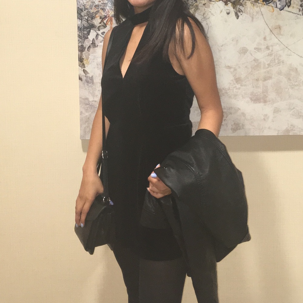 Black Velvet Romper - Picture 5 of 5